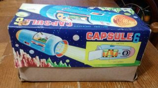 1962 MODERN TOYS SPACE CAPSULE 6 TIN LITHO BATTERY OPERATED TOY SPACE SHIP 10