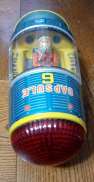 1962 MODERN TOYS SPACE CAPSULE 6 TIN LITHO BATTERY OPERATED TOY SPACE SHIP 4