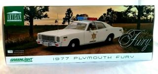 1977 Plymouth Fury Hazzard County Sheriff in 1:18 Scale by Greenlight 19055 2