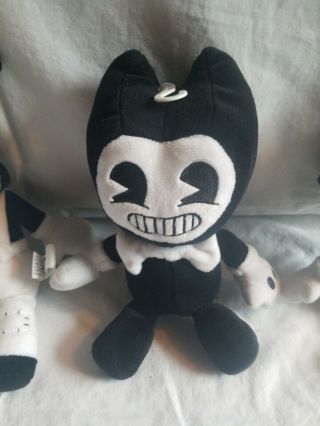 Set of 3 Toys Bendy and the Ink Machine Plush 8 .  Licensed Toy.  Soft 3