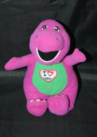 Barney The Purple Dinosaur Plush Stuffed Animal Singing I Love You Lyons 2013 9 "