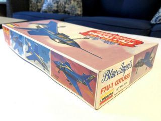Vintage Model Airplane kit.  Lindberg Blue Angels Series F7U - 1 Cutlass. 3