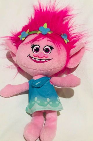 14 " Hasbro Poppy Talking Plush Doll Dreamworks Trolls Authentic