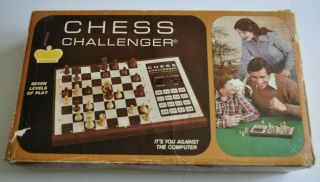 Chess Challenger 7 Computer Electronic Toy Complete W/ Box Bbc
