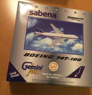 Gemini Jets Sabena Boeing 747 - 100 1:400 Scale