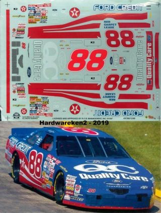 Nascar Decal 88 Quality Care Ford Credit 1997 Ford Thunderbird Dale Jarrett