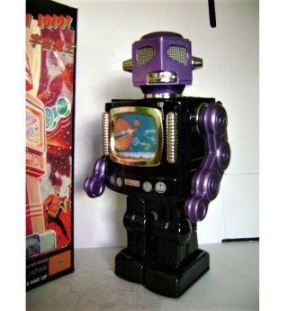 Rare Space Doom Metallic Purple / Black Robot 1 Metal House Japan Mib