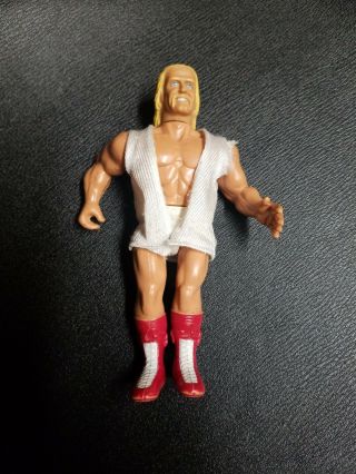 Hulk Hogan Wrestling Action Figure White Trunks And White Cloth Vest Wwf 1980 