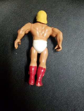 Hulk Hogan Wrestling Action Figure White Trunks and White Cloth Vest WWF 1980 ' s 6
