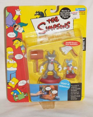 The Simpsons Playmates Itchy & Scratchy Action Figure Intelli - Tronic Series 4