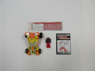 1987 G1 Transformers Targetmaster Sureshot 100 Complete Robot W/ Tech Specs,