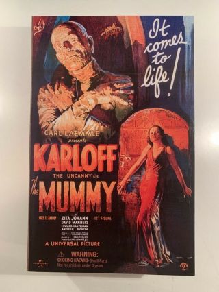 Sideshow The Mummy 12” Mummy Figure Universal Monsters Nib Karloff