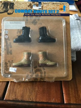 Dragon Models / Did 1/6 Scale Black Combat Boots 71043 Set 2