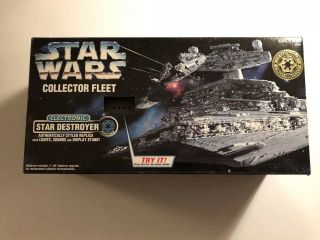 Very Rare Star Wars Collector Fleet Electronic Star Destroyer.  Kenner