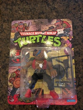 1988 Teenage Mutant Ninja Turtles Bebop Tmnt Playmate Figure Unpunched