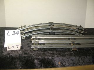 L34 Lionel 67 O Gauge Track 41 Curve & 26 Straight And With Pins.