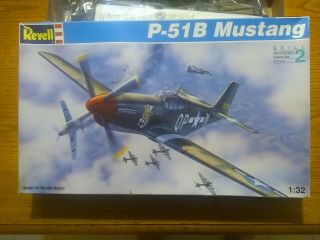 Revell P - 51b Mustang 1/32 Scale Model Kit 4773 - Complete