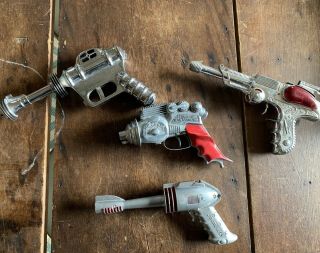 Vintage 1940 ' s Daisy Buck Rogers U - 235 Atomic Pistol Space Ray Gun Pressed Steel 3