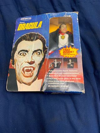 Vintage Remco Dracula Box Insert Instructions Universal Monsters Rare 8inch 1980
