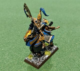 Warhammer Fantasy High Elf Aelf Elves Pro Painted Conv.  Mounted Prince / Noble