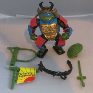 Tmnt Teenage Mutant Ninja Turtle 1990 Sewer Samurai Leo,  Complete