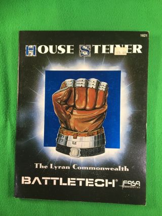 House Steiner The Lyran Commonwealth - Battletech - Fasa 1621 - 1987 - Vg Cond