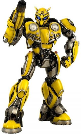 Transformers Bumblebee Die Cast 8 " Collectible Dlx Scale Figure Threea Movie