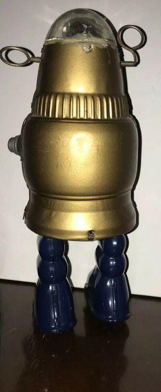 VINTAGE ROBBY THE ROBOT - GOLD PISTON ACTION ROBOT NOMURA 1960 ' s japan PARTS 3
