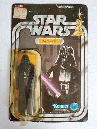Vintage Kenner 1977 12 Back Darth Vader No Lightsaber Star Wars