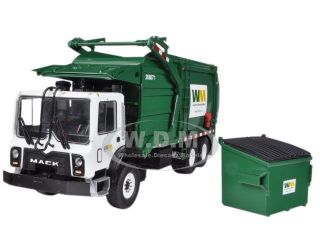 Broken Mack Terrapro Waste Management Garbage Truck 1/34 By First Gear 10 - 4001