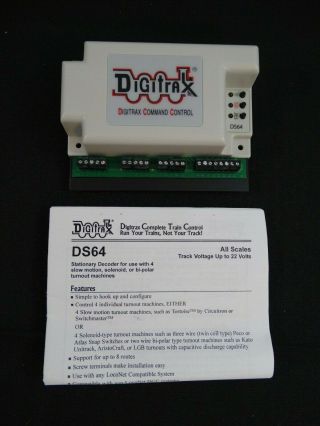 Digitrax Ds64 Quad Stationary Decoder
