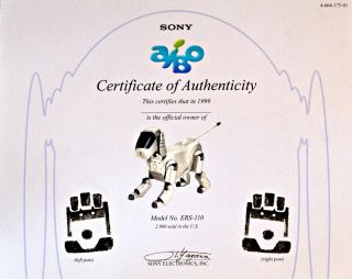 2 Vintage 1999 Sony Aibo ERS - 110 Robot Dogs with Ears First Ever Made 5