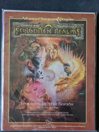 1st Edition 1988 Ad&d Forgotten Realms: Empires Of The Sands