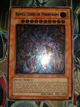 Soi - En003 Raviel,  Lord Of Phantasms Ultimate Rare 1st Edition Yugioh