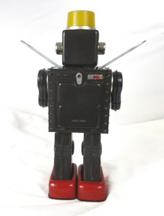 HORIKAWA Fighting Space Man Robot Battery Operated 1967 Tin Toy Japan 7