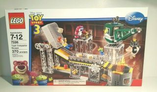 Lego Disney Toy Story 3 Trash Compactor Escape Set 7596 Box & Manuals