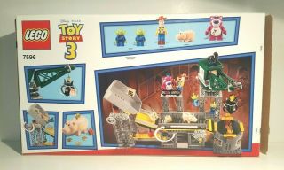 LEGO Disney Toy Story 3 Trash Compactor Escape Set 7596 Box & Manuals 2
