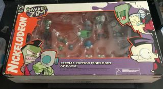 Invader Zim Holy Grail Figure Set Of Doom Nickelodeon Palisades Box Set Opened