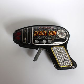 Vintage Atomic Space Gun Japanese Tin Toy 1950s