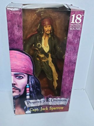 Neca Pirates Of The Caribbean 18 " Captain Jack Sparrow Action Figure
