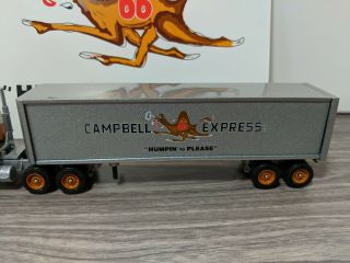 (268) WINROSS HIGH DETAIL 1/64 DIECAST CAMPBELL EXPRESS HUMPIN TO PLEASE SEMI 2