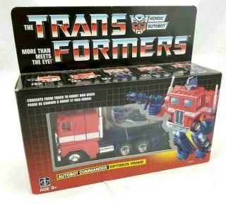Transformers G1 Optimus Prime Nib Reissue Walmart Exclusive Commander Autobots