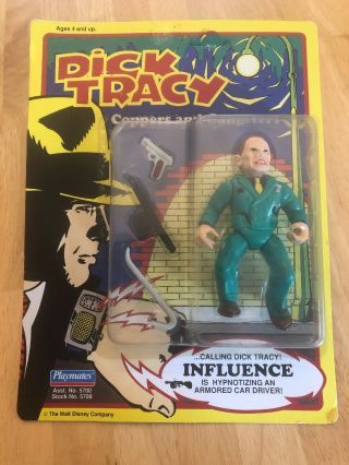 1990 Playmates Dick Tracy Influence Figure In Package