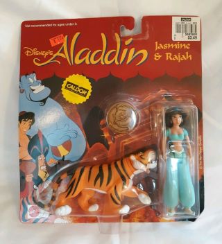 1992 Disney - Aladdin Jasmine And Rajah - Mattel Vintage Figure 5302