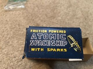 VINTAGE 1960 ' S NOMURA ATOMIC SPACESHIP ROCKET XX - 2 FRICTION POWERED TOY W/BOX 5