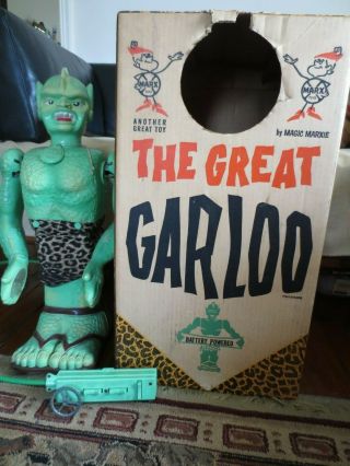 Vtg Marx The Great Garloo Remote Control Battery Powered Robot Orig Box