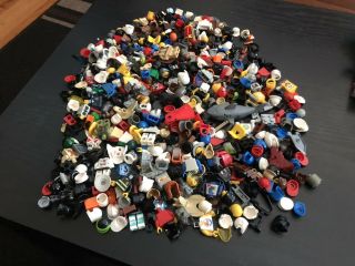 Lego Minifigure Accessories W/ Some Figures