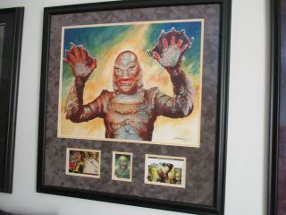 Creature From The Black Lagoon Painting Autographs Universal Monsters Marquez 07