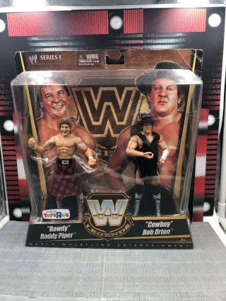 WWE Elite Legends Series 1 Cowboy Bob Orton & Rody Piper Battlepack Figure WWF 2