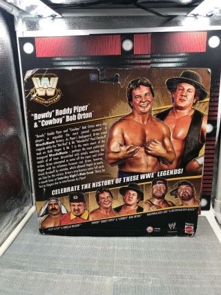 WWE Elite Legends Series 1 Cowboy Bob Orton & Rody Piper Battlepack Figure WWF 5